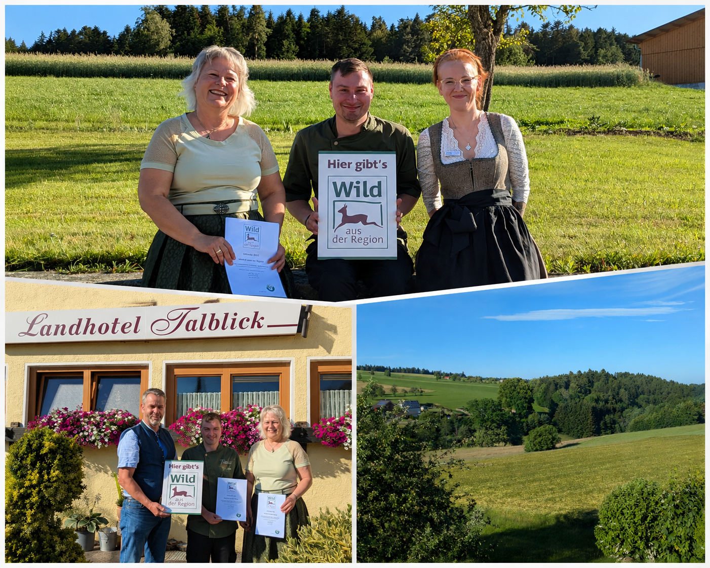 Auszeichnung des Landhotel Talblick durch die Kreisjägervereinigung Calw e. V.